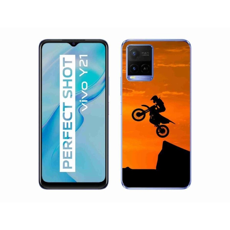 Gelový kryt mmCase na mobil Vivo Y21/Y21s/Y33s - motocross