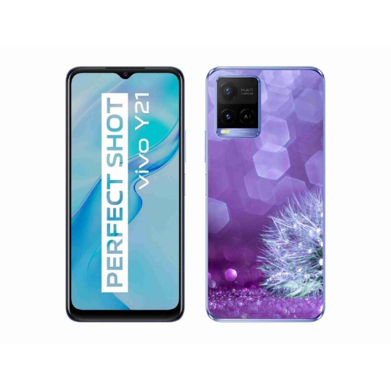 Gelový kryt mmCase na mobil Vivo Y21/Y21s/Y33s - odkvetlá pampeliška 2