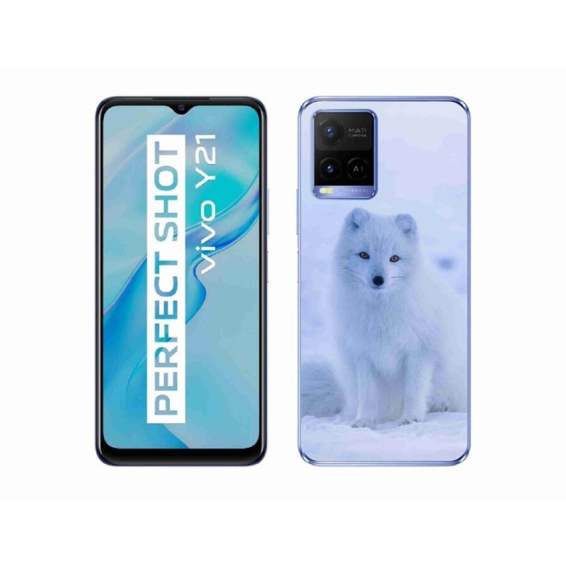 Gelový kryt mmCase na mobil Vivo Y21/Y21s/Y33s - polární liška