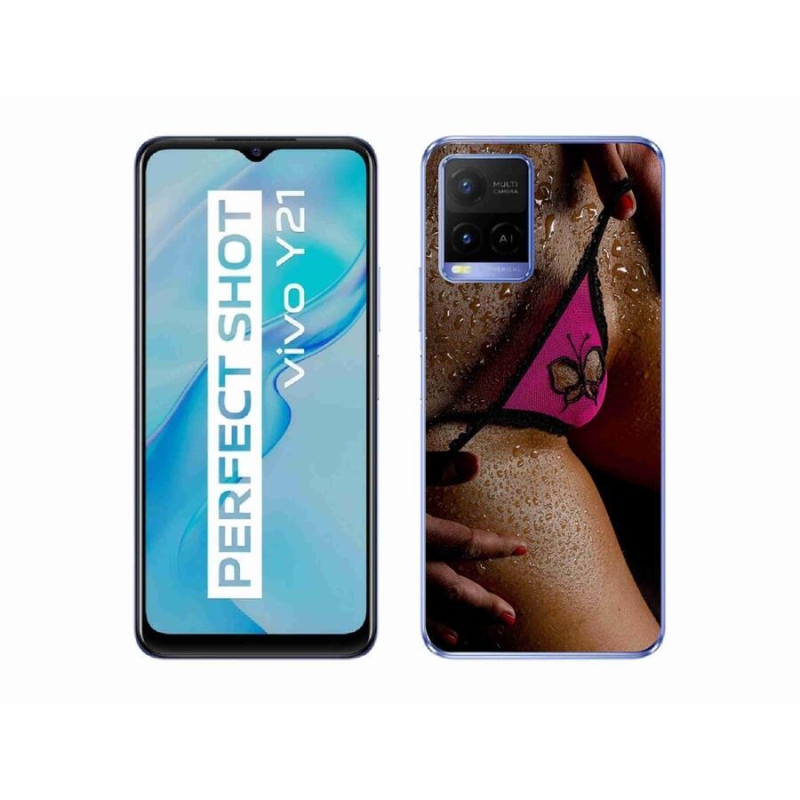 Gelový kryt mmCase na mobil Vivo Y21/Y21s/Y33s - sexy žena