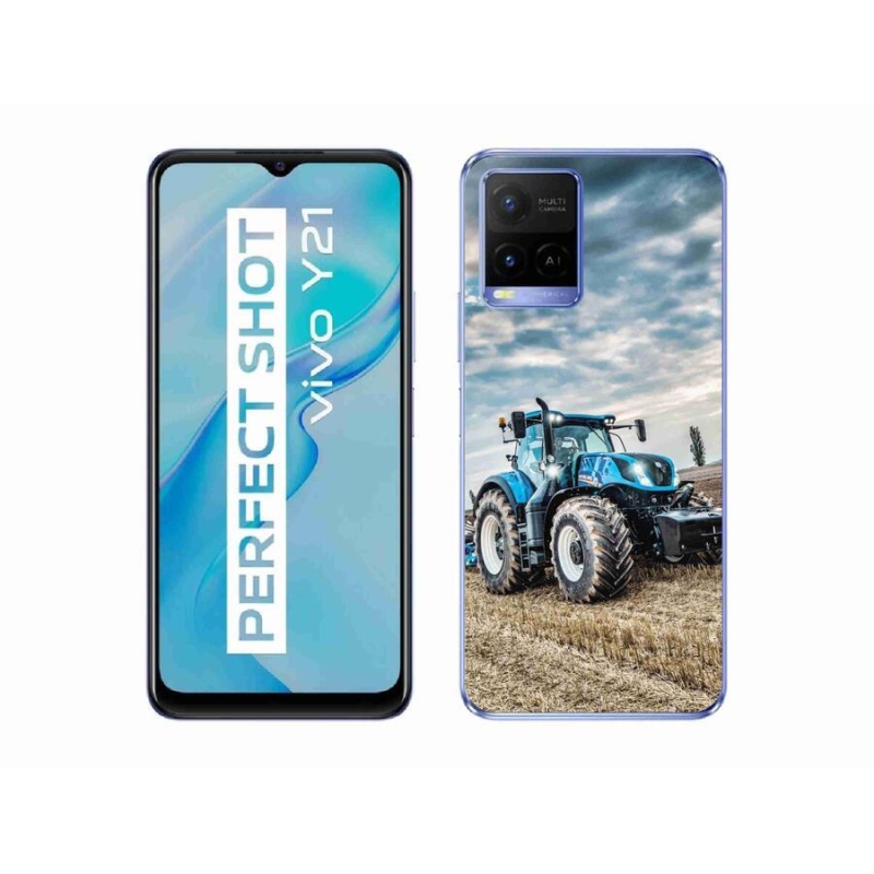 Gelový kryt mmCase na mobil Vivo Y21/Y21s/Y33s - traktor 2