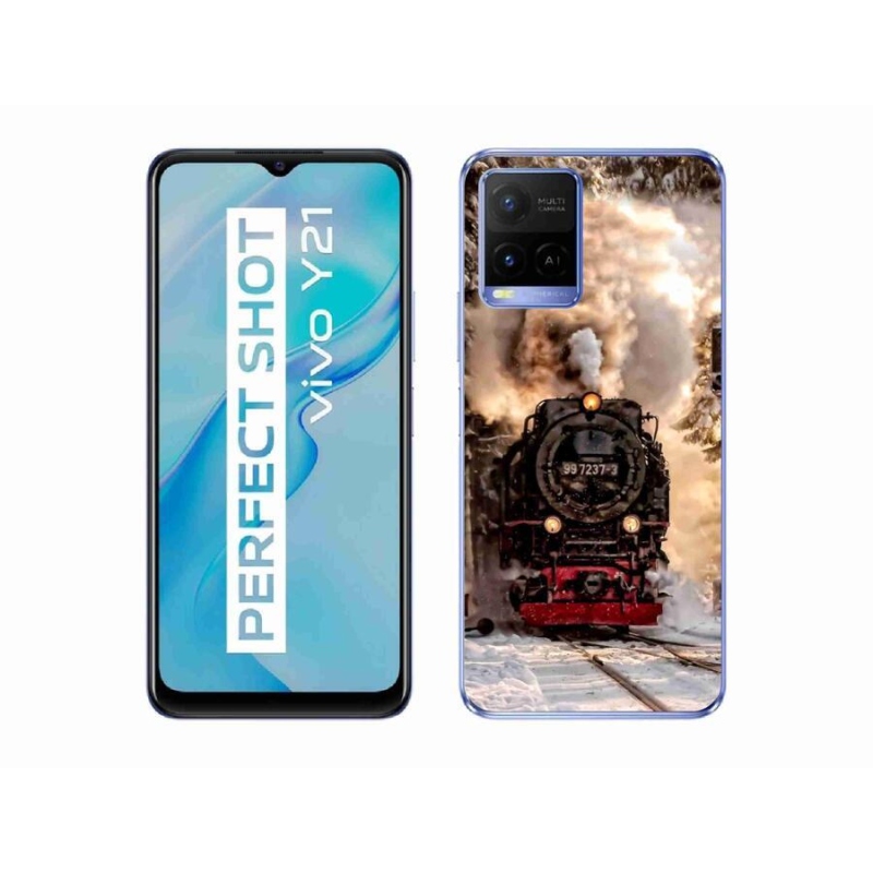 Gelový kryt mmCase na mobil Vivo Y21/Y21s/Y33s - vlak