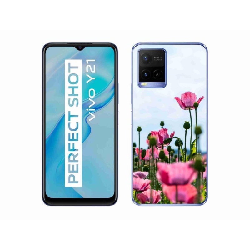 Gelový kryt mmCase na mobil Vivo Y21/Y21s/Y33s - vlčí mák