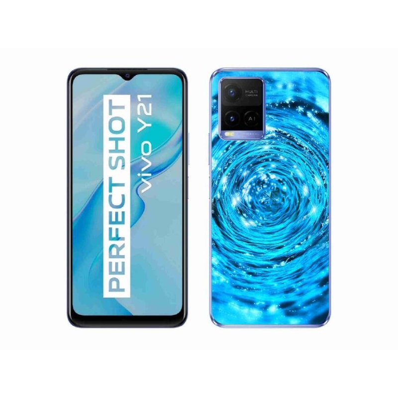 Gelový kryt mmCase na mobil Vivo Y21/Y21s/Y33s - vodní vír