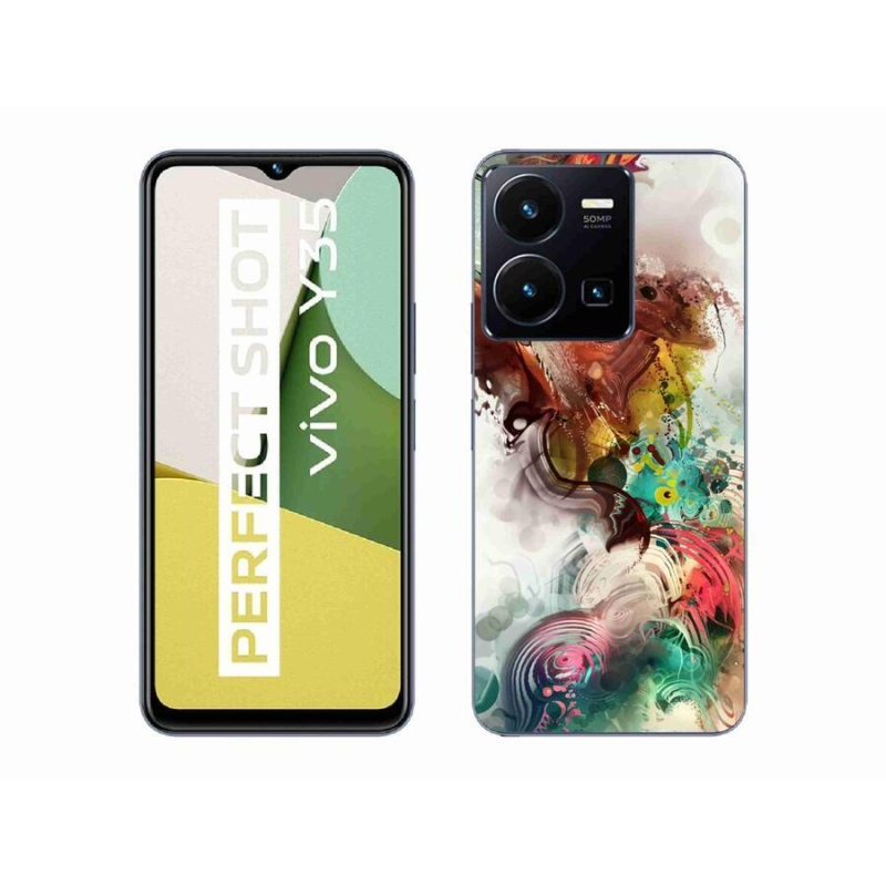 Gelový kryt mmCase na mobil Vivo Y35 - abstrakt 1
