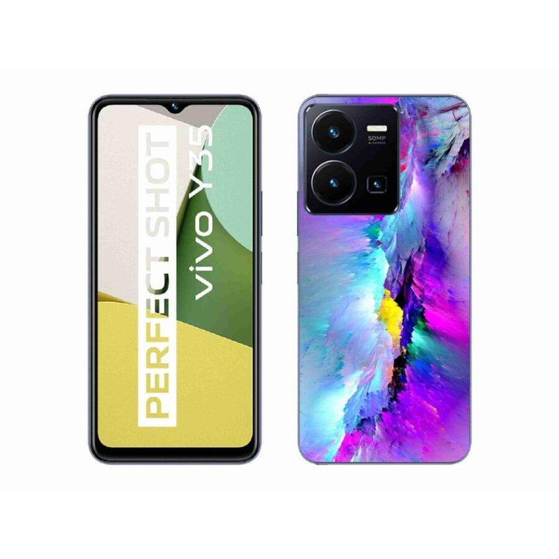 Gelový kryt mmCase na mobil Vivo Y35 - abstrakt