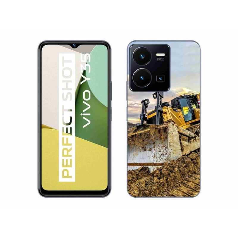 Gelový kryt mmCase na mobil Vivo Y35 - bagr