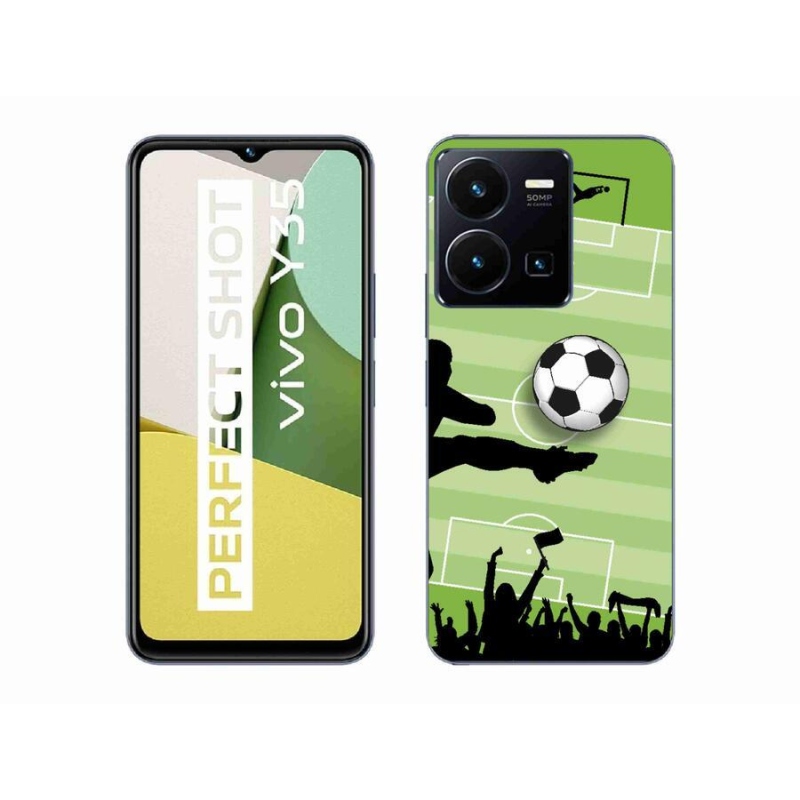 Gelový kryt mmCase na mobil Vivo Y35 - fotbal 3