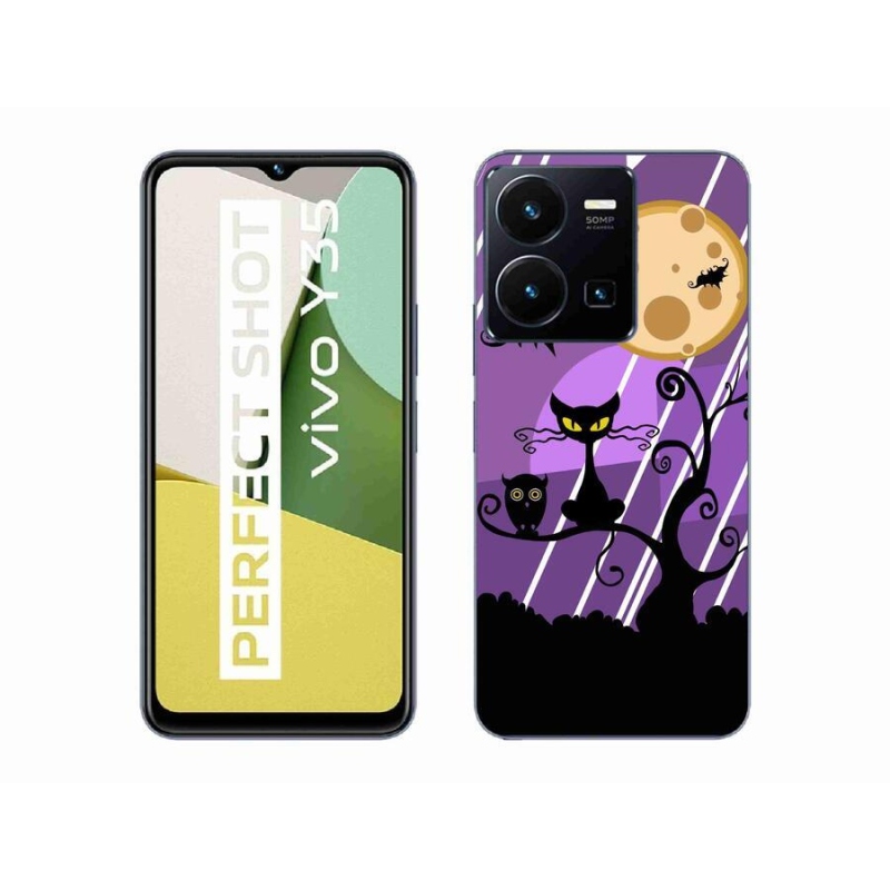 Gelový kryt mmCase na mobil Vivo Y35 - halloween