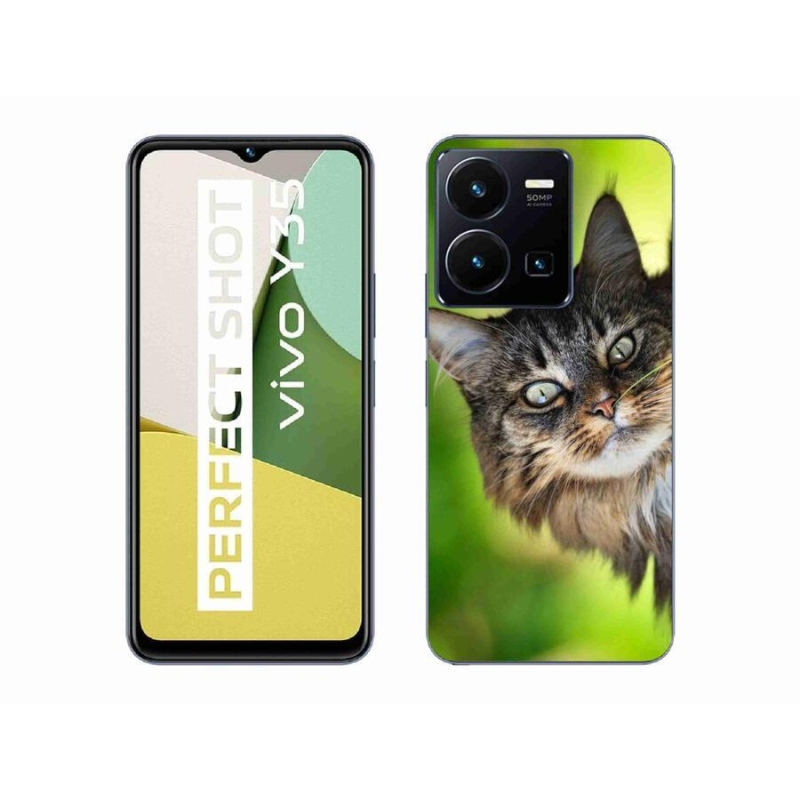 Gelový kryt mmCase na mobil Vivo Y35 - kočka 3