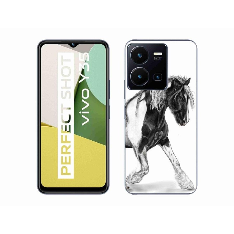 Gelový kryt mmCase na mobil Vivo Y35 - kůň