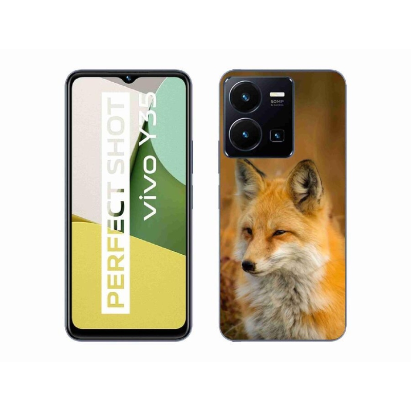Gelový kryt mmCase na mobil Vivo Y35 - liška