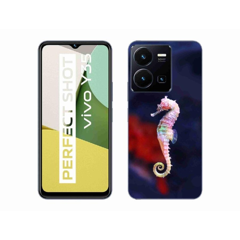 Gelový kryt mmCase na mobil Vivo Y35 - mořský koník
