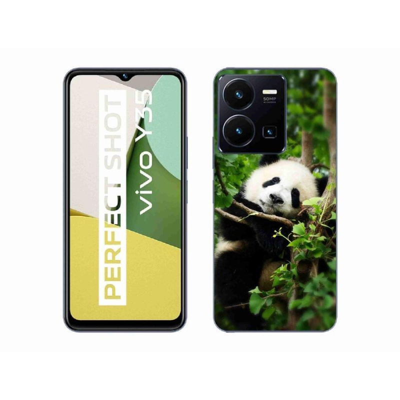 Gelový kryt mmCase na mobil Vivo Y35 - panda