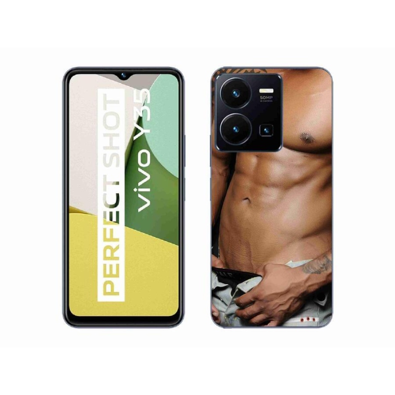 Gelový kryt mmCase na mobil Vivo Y35 - sexy muž
