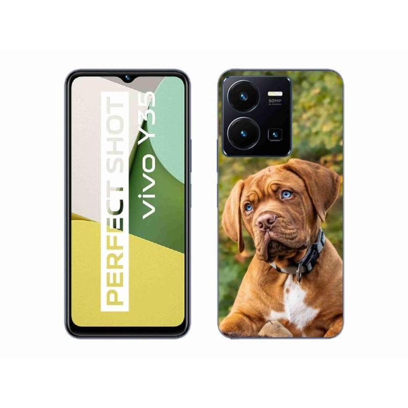 Gelový kryt mmCase na mobil Vivo Y35 - štěně
