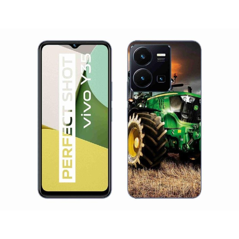 Gelový kryt mmCase na mobil Vivo Y35 - traktor