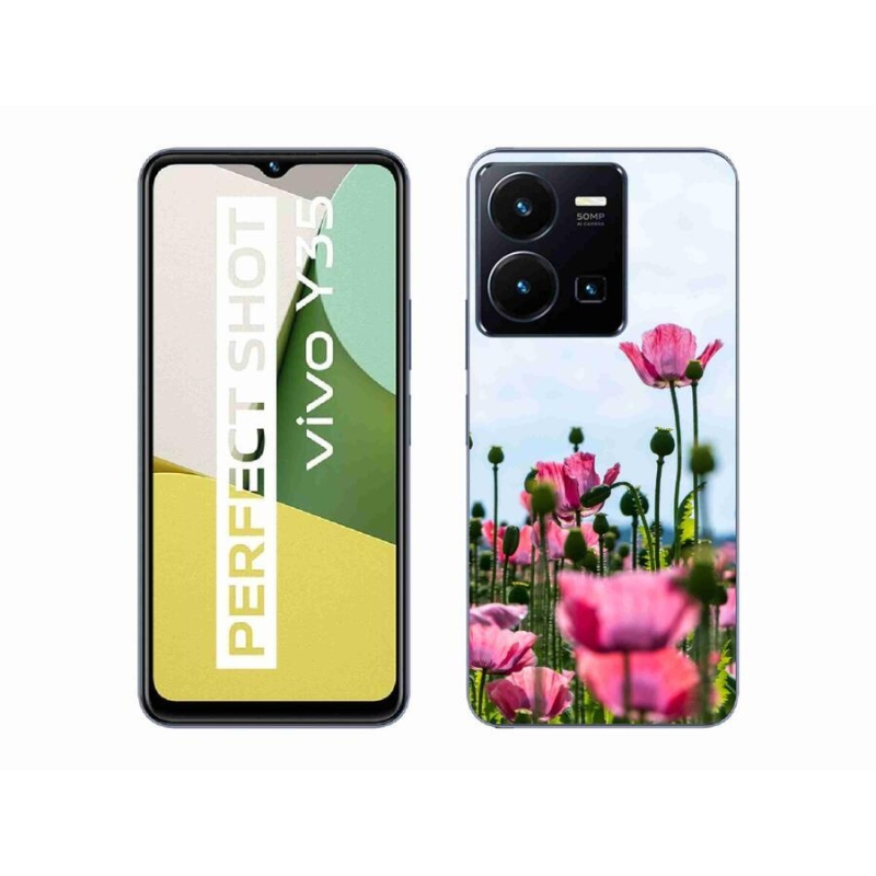 Gelový kryt mmCase na mobil Vivo Y35 - vlčí mák