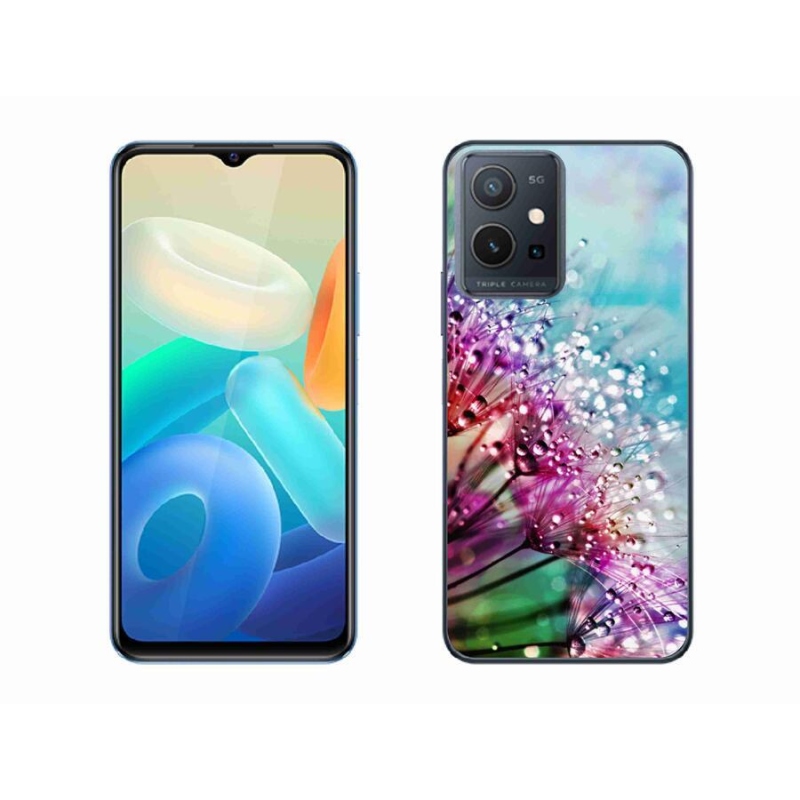 Gelový kryt mmCase na mobil Vivo Y55 5G - barevné květy