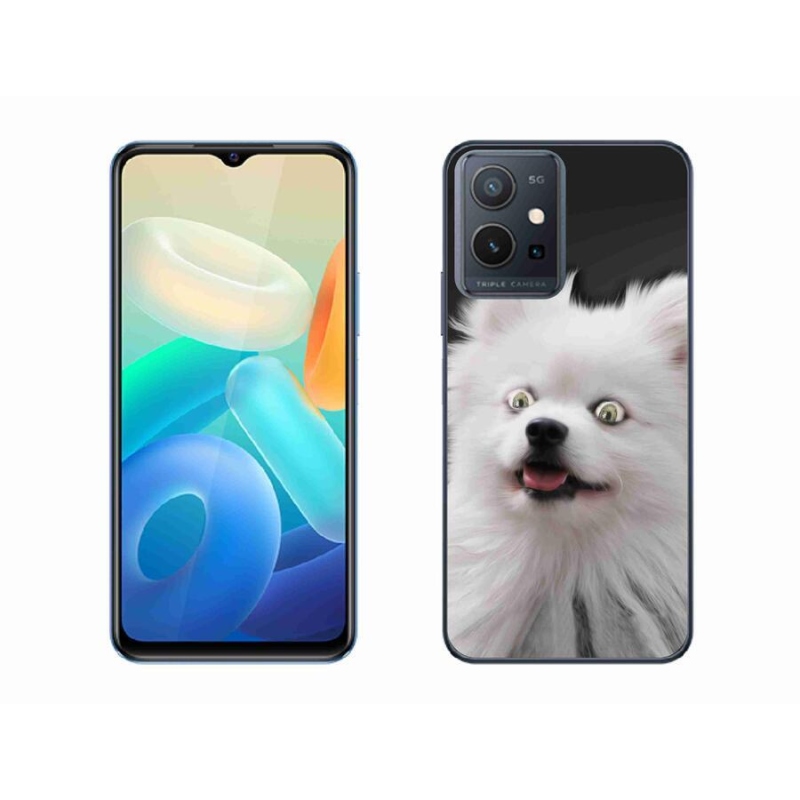Gelový kryt mmCase na mobil Vivo Y55 5G - bílý špic