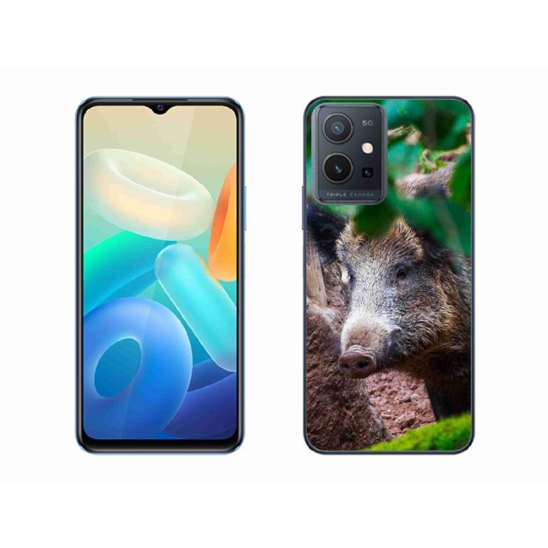 Gelový kryt mmCase na mobil Vivo Y55 5G - divoké prase