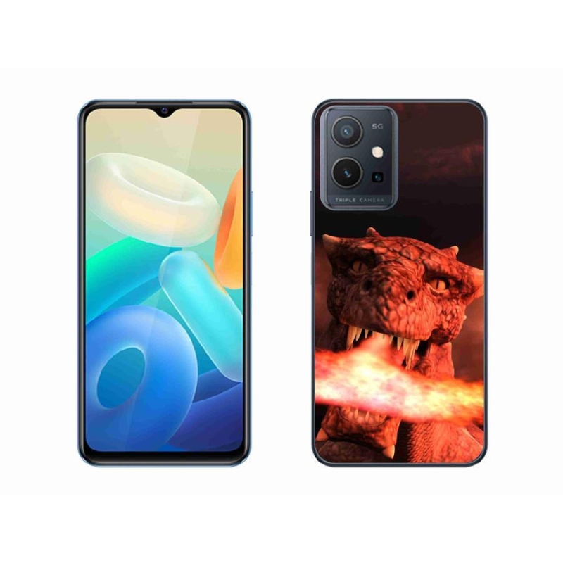 Gelový kryt mmCase na mobil Vivo Y55 5G - drak