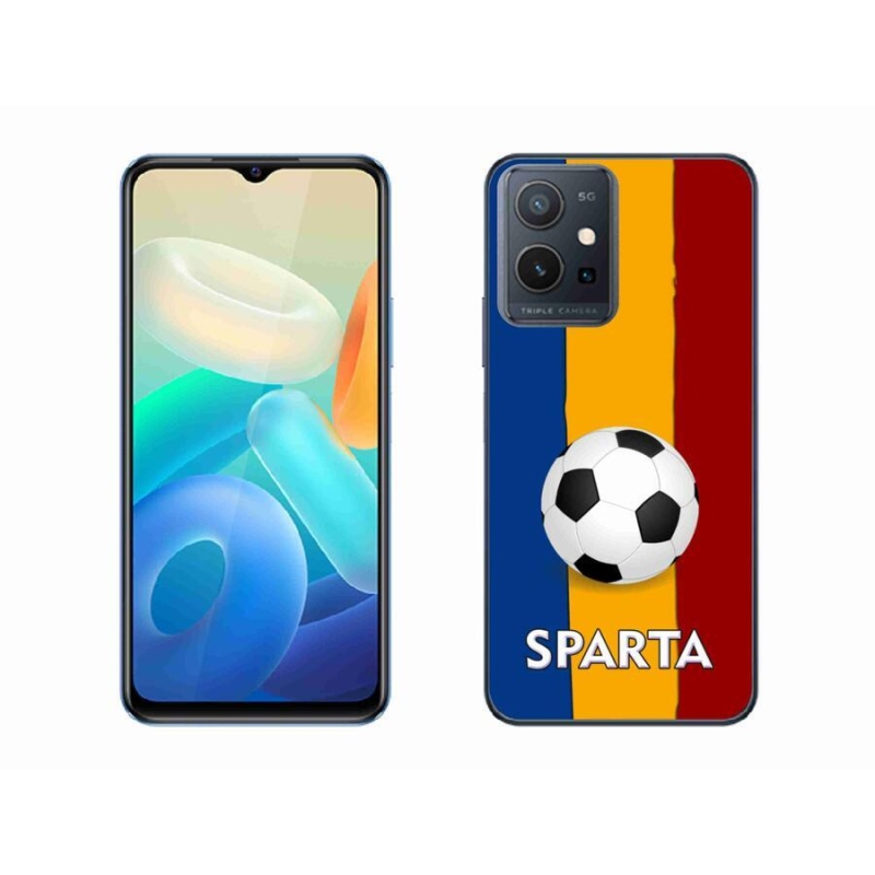 Gelový kryt mmCase na mobil Vivo Y55 5G - fotbal 1