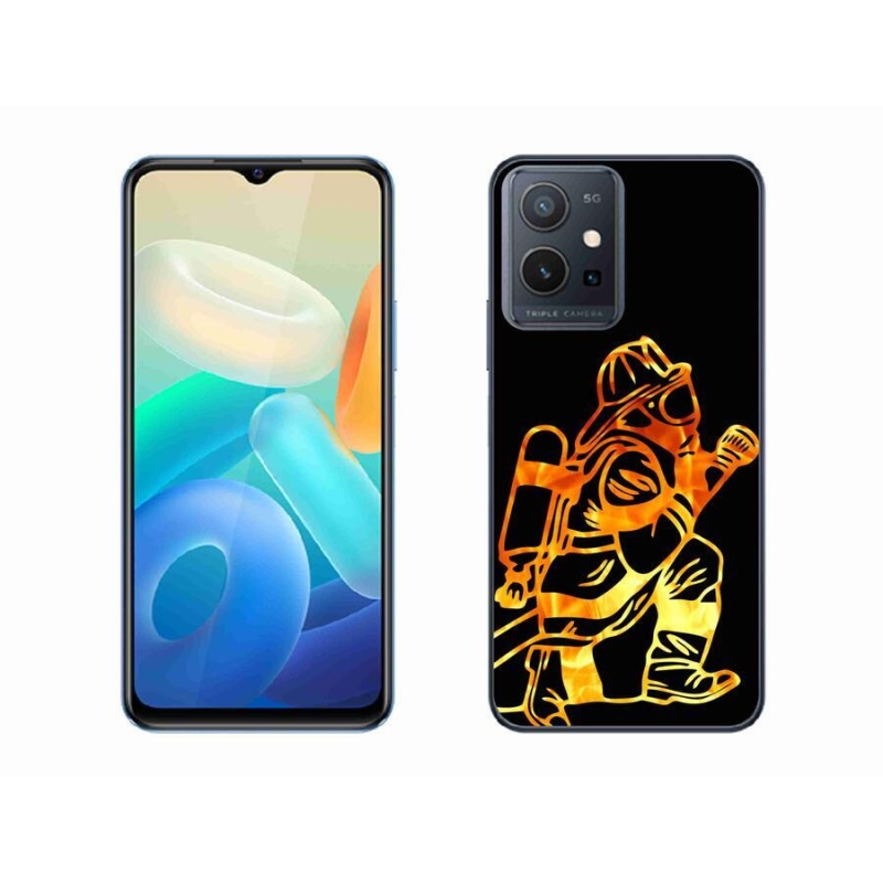 Gelový kryt mmCase na mobil Vivo Y55 5G - hasič 1