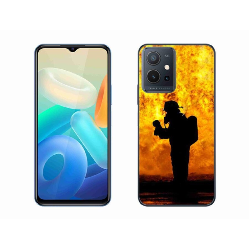 Gelový kryt mmCase na mobil Vivo Y55 5G - hasič