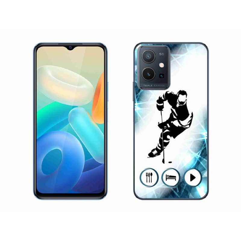Gelový kryt mmCase na mobil Vivo Y55 5G - hokej 1