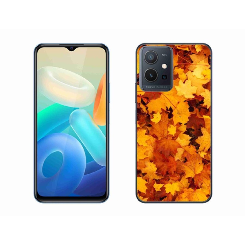 Gelový kryt mmCase na mobil Vivo Y55 5G - javorové listy
