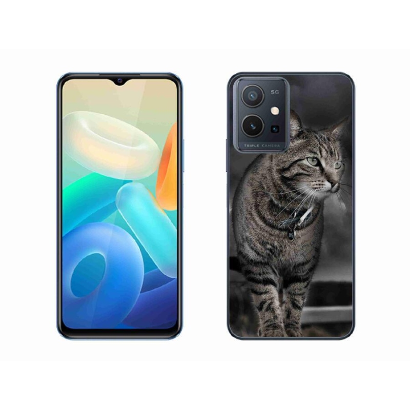 Gelový kryt mmCase na mobil Vivo Y55 5G - kočka