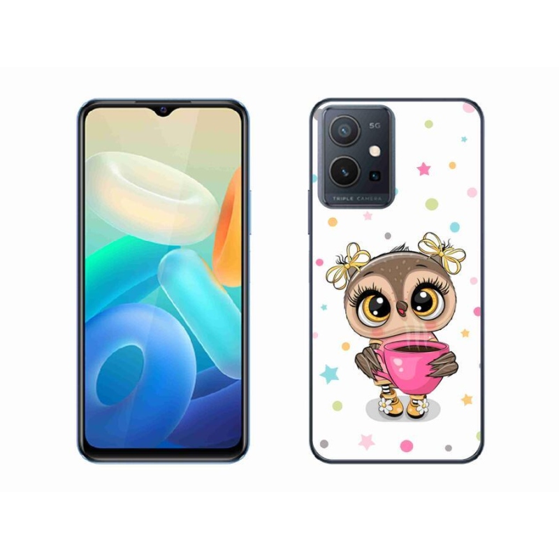 Gelový kryt mmCase na mobil Vivo Y55 5G - kreslená sovička