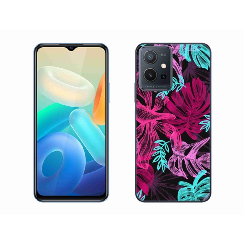 Gelový kryt mmCase na mobil Vivo Y55 5G - květiny 1