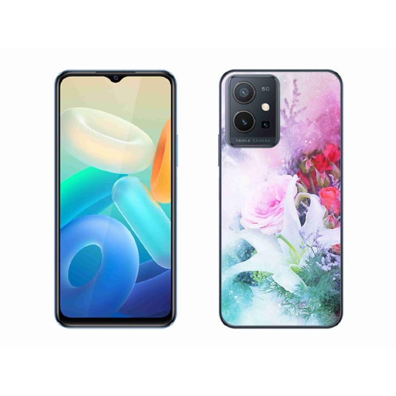Gelový kryt mmCase na mobil Vivo Y55 5G - květiny 4