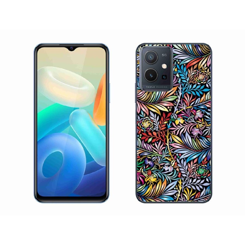 Gelový kryt mmCase na mobil Vivo Y55 5G - květiny 5