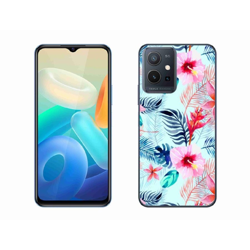 Gelový kryt mmCase na mobil Vivo Y55 5G - květiny