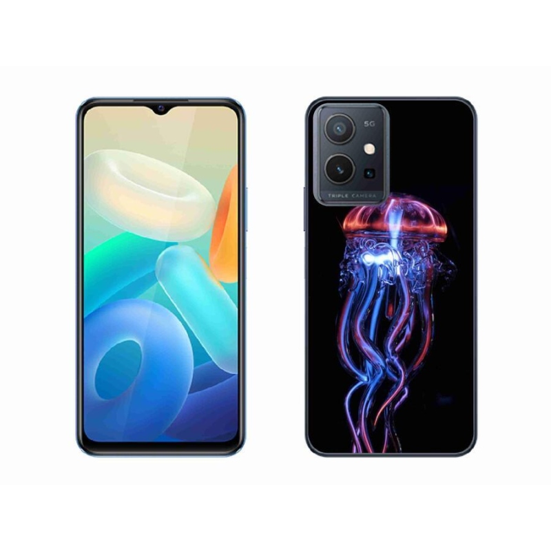 Gelový kryt mmCase na mobil Vivo Y55 5G - medúza
