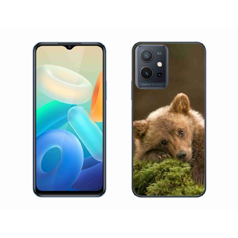 Gelový kryt mmCase na mobil Vivo Y55 5G - medvěd