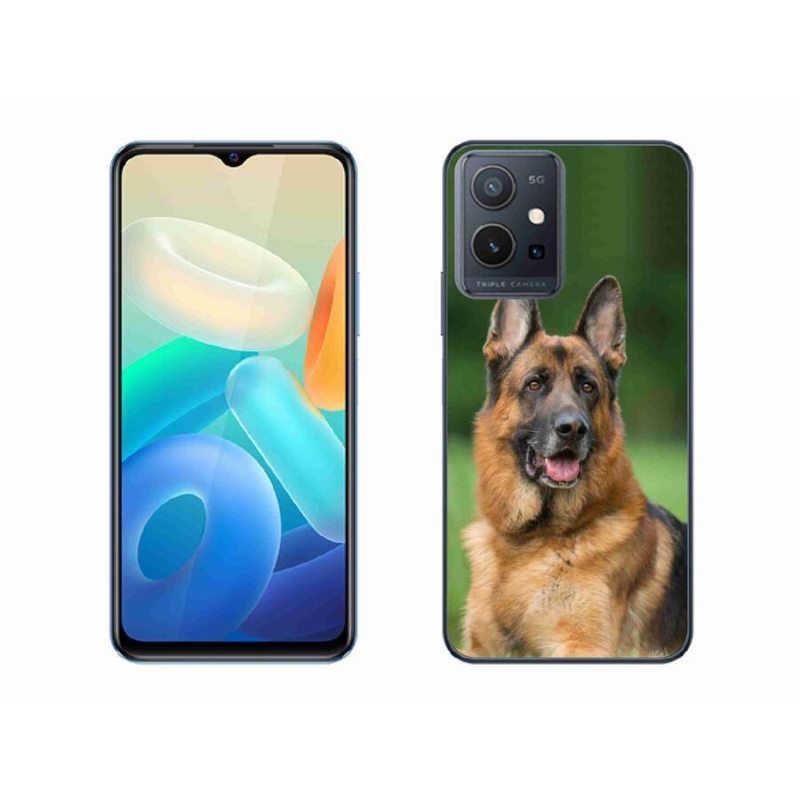 Gelový kryt mmCase na mobil Vivo Y55 5G - německý ovčák