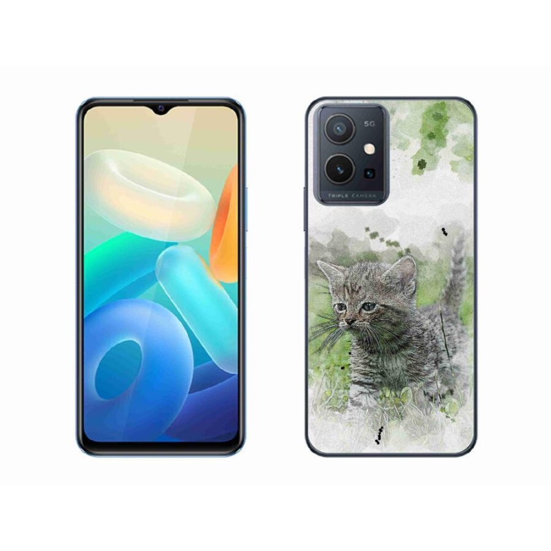 Gelový kryt mmCase na mobil Vivo Y55 5G - roztomilé kotě 1