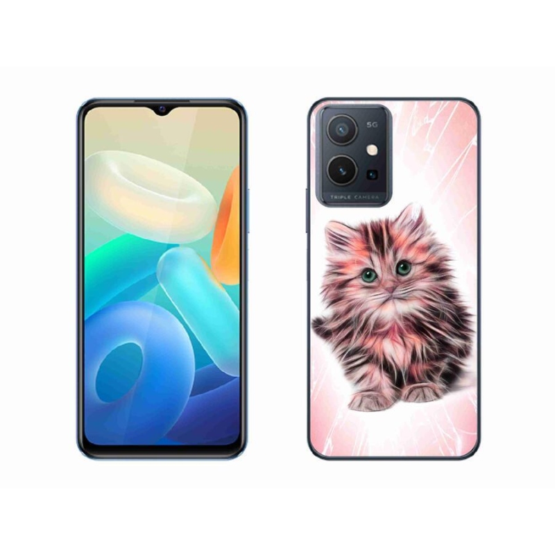 Gelový kryt mmCase na mobil Vivo Y55 5G - roztomilé kotě