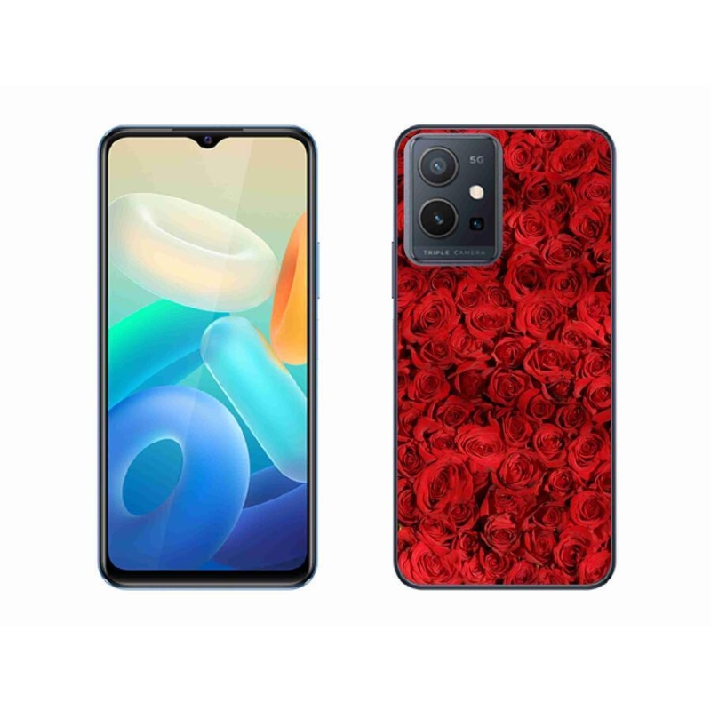 Gelový kryt mmCase na mobil Vivo Y55 5G - růže