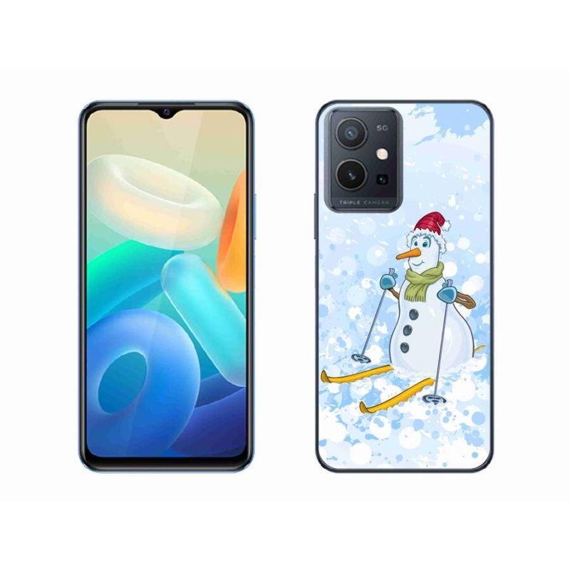 Gelový kryt mmCase na mobil Vivo Y55 5G - sněhulák
