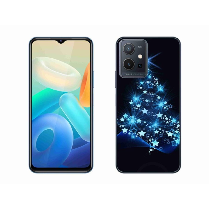 Gelový kryt mmCase na mobil Vivo Y55 5G - vánoční stromek