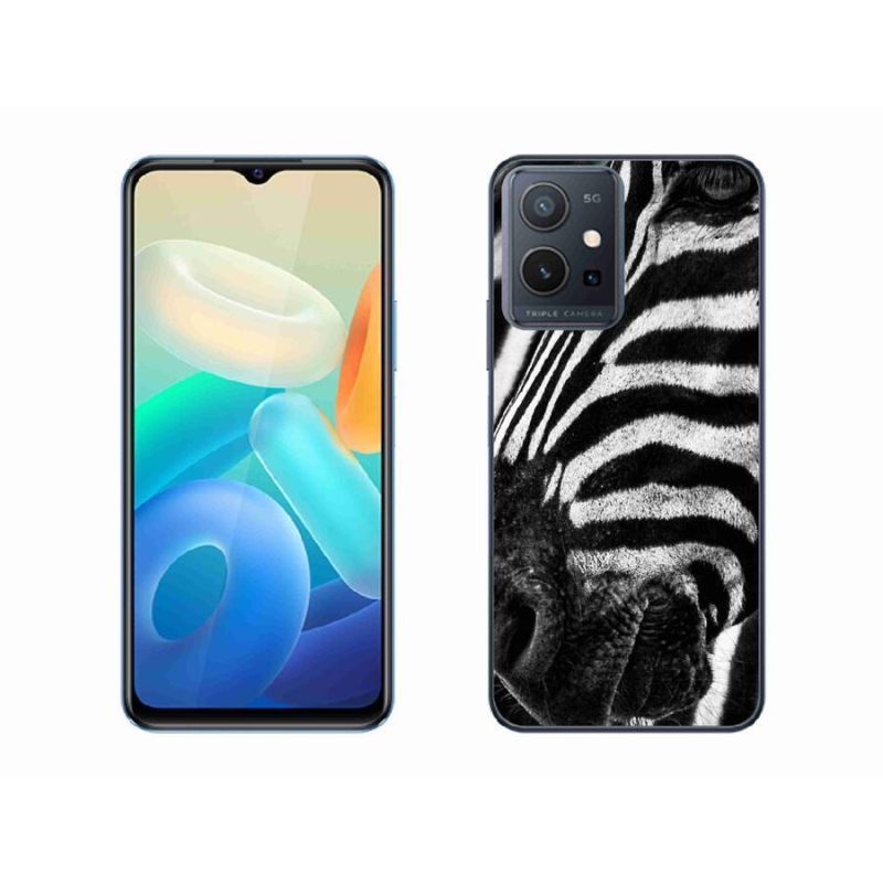 Gelový kryt mmCase na mobil Vivo Y55 5G - zebra