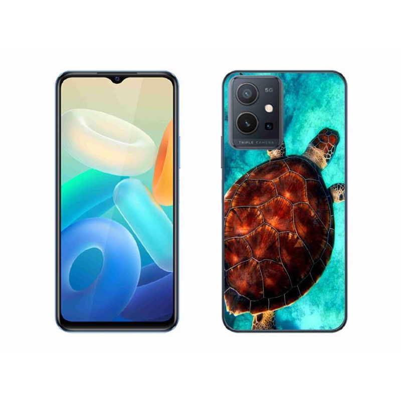 Gelový kryt mmCase na mobil Vivo Y55 5G - želva