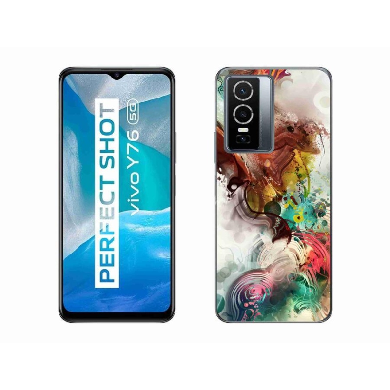 Gelový kryt mmCase na mobil Vivo Y76 5G - abstrakt 1