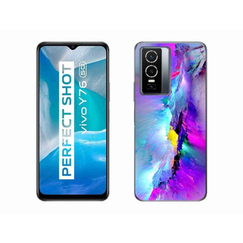 Gelový kryt mmCase na mobil Vivo Y76 5G - abstrakt
