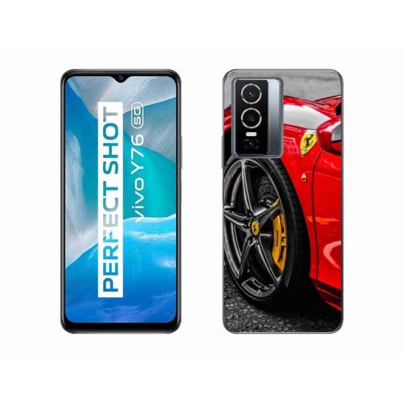 Gelový kryt mmCase na mobil Vivo Y76 5G - auto 1